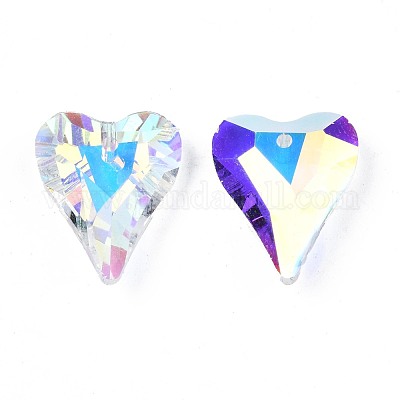 96шт гальванические стеклянные подвески k9 EGLA-N006-029D-1