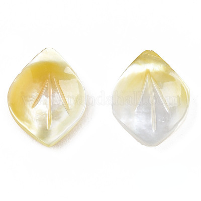 Подвески из натуральной желтой оболочки SSHEL-S258-101B-1