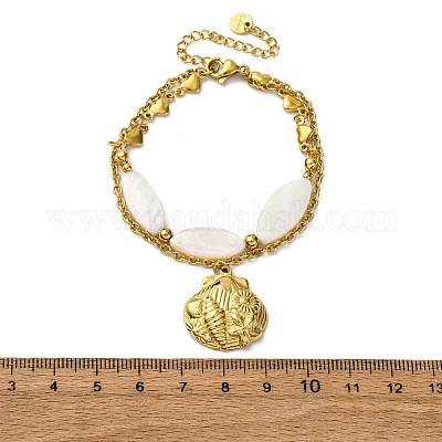 Многорядные браслеты из нержавеющей стали 304 BJEW-L708-04G-1