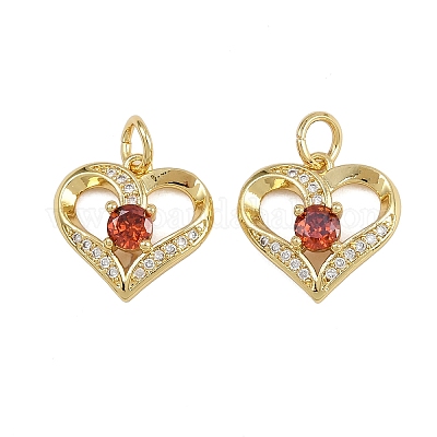 Латунные микро проложить кубического циркония подвески ZIRC-I367-10G-1