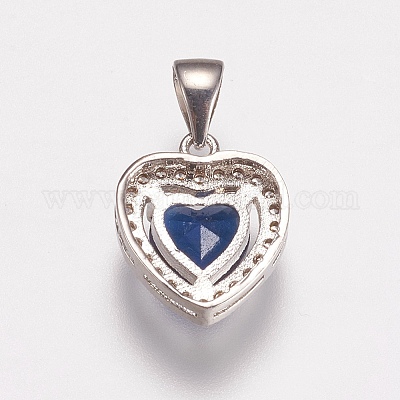 Латунные микро проложить кубического циркония подвески ZIRC-E143-58A-P-1