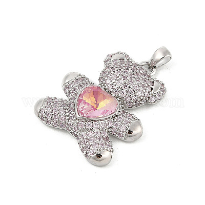 Латунные микро проложить кубического циркония подвески KK-P300-03P-02-1