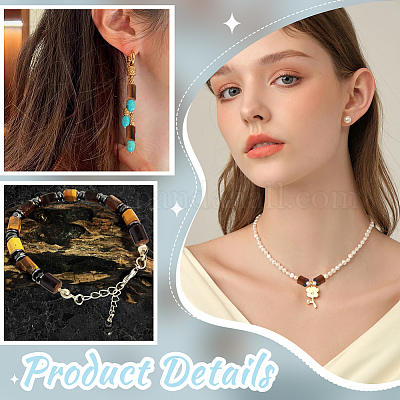 57шт. 3 набора бусин из натурального тигрового глаза G-WR0001-04-1