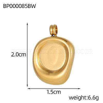 Плоские круглые подвески из нержавеющей стали 304 STAS-OY004-33G-1