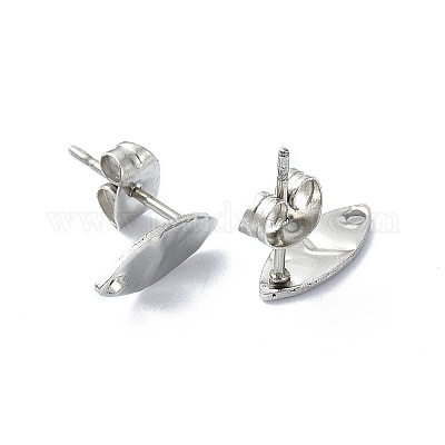 Фурнитура для сережек-гвоздиков из нержавеющей стали марки 304 STAS-L024-003P-08-1