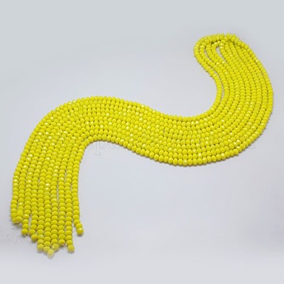 Гальванические стеклянные бусины EGLA-J047-3x2mm-M-1