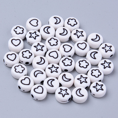 Wholesale Opaque White Acrylic Beads 