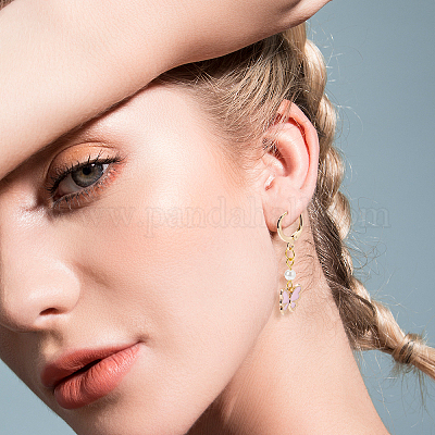 48шт. 12 комплекта фурнитуры для самостоятельного изготовления сережек из латуни DIY-PH0006-12-1