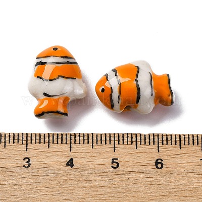 Фарфоровые бусины ручной работы PORC-R002-01J-1