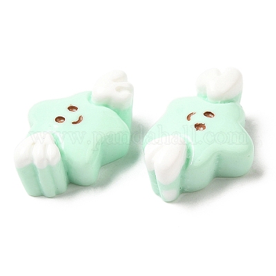 Cartoon-Cabochons aus undurchsichtigem Harz&nbsp;RESI-C039-01B-1