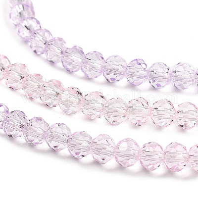 Прозрачные окрашенные стеклянные бусины DGLA-A034-T3mm-A05-1