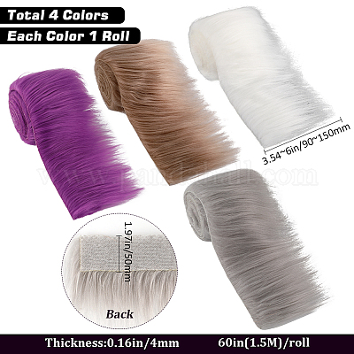 Костюм бороды гнома из искусственной шерсти OCOR-WH0078-101B-1