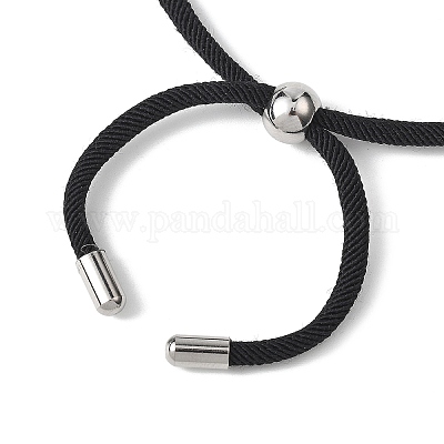 Изготовление браслета-слайдера из круглого нейлонового шнура AJEW-JB01461-02-1