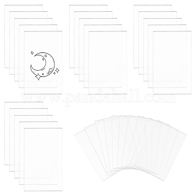 3 комплект прямоугольных акриловых держателей для настольных знаков DJEW-AN0001-01-1