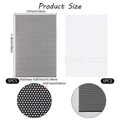 10 шт. 2-х цветные листы ПВХ пластика с отверстием AJEW-CP0009-03-1