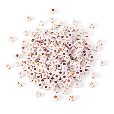 Непрозрачные акриловые бусины MACR-TAG0001-07V-1