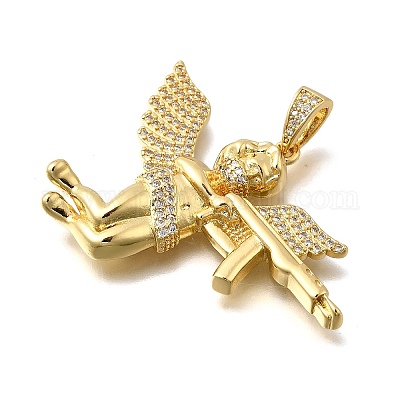Латунные микро проложить кубического циркония подвески KK-Z125-01G-1