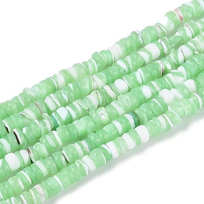 Нити бусин из натуральных трохоидных/трохус ракушек SSHEL-N040-21C-1