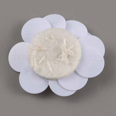 Аппликации из бисера из пвх в форме цветка/блестки DIY-WH0308-287D-1