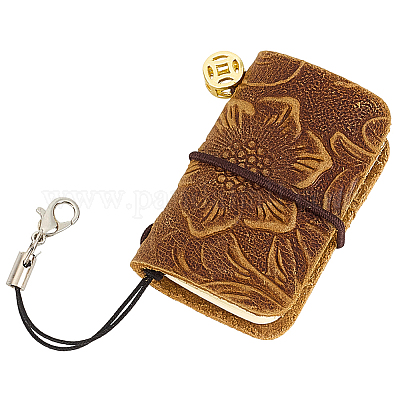 Mini carnet en peau de vache&nbsp;AJEW-CL0005-43A-1