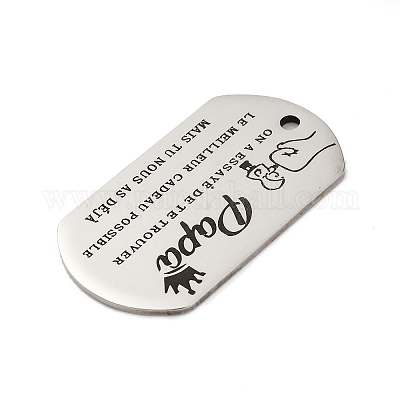 Подвески из нержавеющей стали 201 с защитой от потускнения STAS-R002-02P-08-1