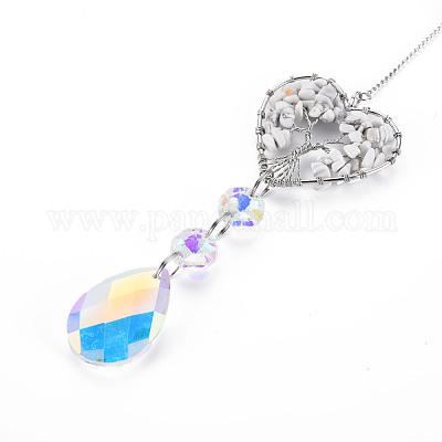 Природных драгоценных камней крупные кулоны G-N333-008F-1