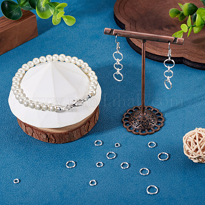 20 шт. 5 стиля 925 разъемных кольца из стерлингового серебра&nbsp;STER-TA0001-49-1