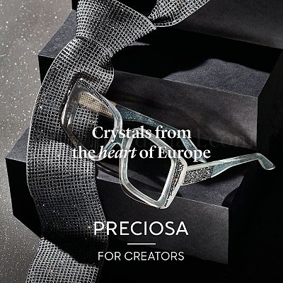 Preciosa® maxima crystal без горячей фиксации плоские камни Y-PRC-NSS8-70010-1