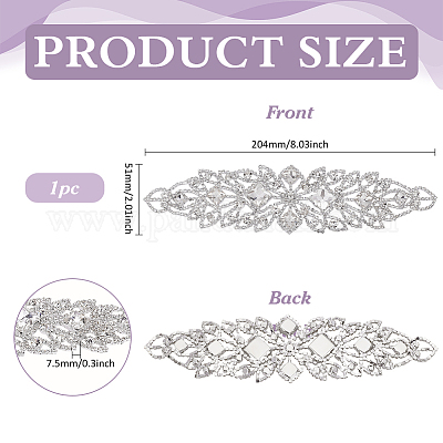 Украшение для воротника из стеклянных стразов DIY-WH0061-011S-1