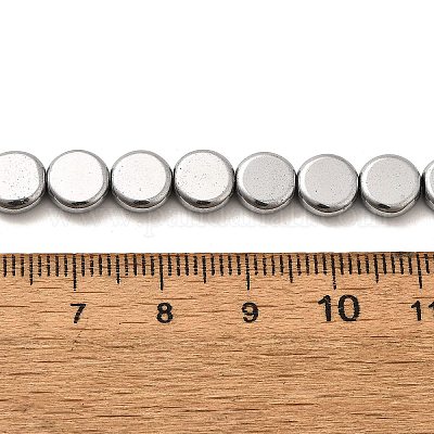 Гальванические нити из синтетических немагнитных гематитовых бусин G-L613-L01-01A-1