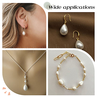 70 шт. 3 вида жемчужных бусин в форме капли BSHE-AR0001-07-1