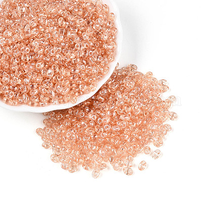 Прозрачные цвета блеск стеклянный бисер SEED-N008-09I-1
