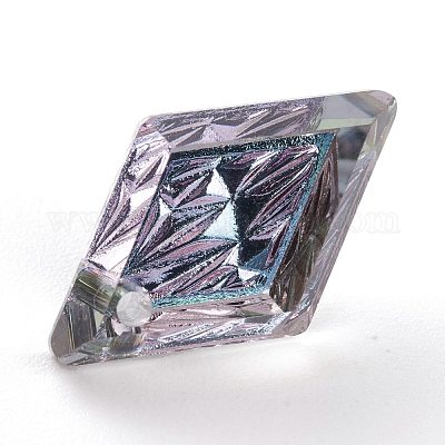 Подвески из тисненого стекла со стразами&nbsp;GLAA-J101-04B-001VL-1