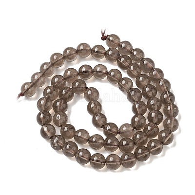 Природный дымчатый кварц нитей бисера X-G-D840-62-6mm-1