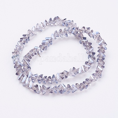 Стеклянные бусины с гальваническим покрытием  EGLA-J145-6mm-PL03-1