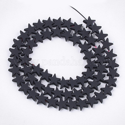 Окрашенного распылением немагнитных синтетических нитей гематита бусы G-T116-21-17-1