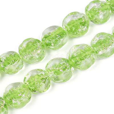 Бусы лэмпворк ручной работы LAMP-N028-04B-1