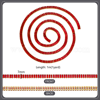 1м латунные цепочки со стразами CHC-PH0001-27B-1