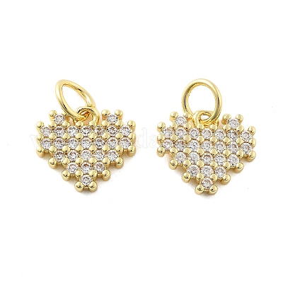 Латунные микро проложить кубического циркония подвески KK-C092-24K-G-1