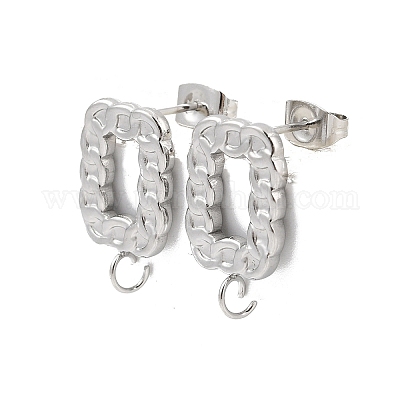 Фурнитура для сережек-гвоздиков из нержавеющей стали 304 STAS-D366-12P-1