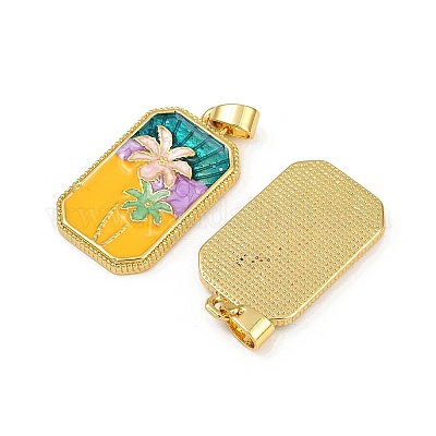 Латунь эмаль подвески KK-L190-012G-01-1