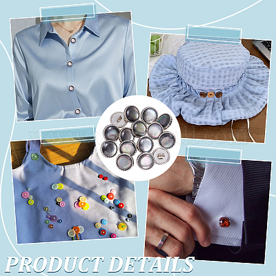 16 шт. пуговицы из сплава с 1 отверстиями BUTT-NB0002-03P-1