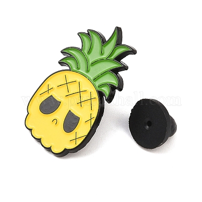 Эмалевые булавки в виде черепа ананаса JEWB-C048-02B-EB-1