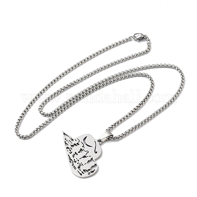 201 кулон из нержавеющей стали в форме ковбойской шляпы с полым сечением NJEW-H065-30P-1