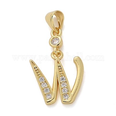 Латунные микро проложить кубического циркония подвески KK-M319-02G-W-1