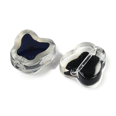 Двухцветные стеклянные бусины для настроения GLAA-Z007-05B-1