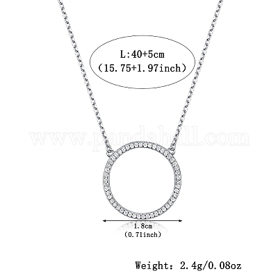 925 комплект из 15.75 кольца с подвеской и серьгами из стерлингового серебра с микропаве из прозрачных кубических цирконий для женщин IQ8256-4-1