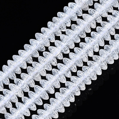 Стеклянные бусины кракле  GLAA-S192-B-004J-1