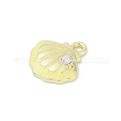 Подвески из сплава эмали и стразов с покрытием стойки PALLOY-R151-40G-02-1