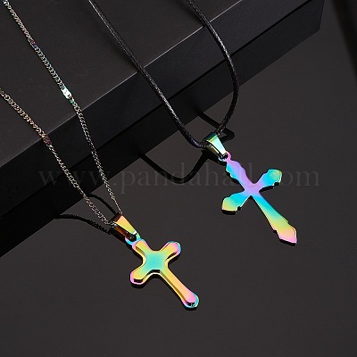 6 шт. 6 стиля ионного покрытия (IP) подвески из нержавеющей стали 304 STAS-SZ0002-04-1